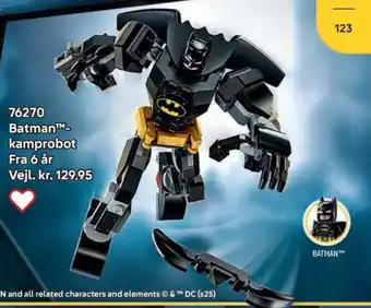 Lego Batman- kamprobot tilbud