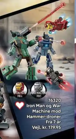 Lego Iron Man og War Machine mod Hammer-droner tilbud