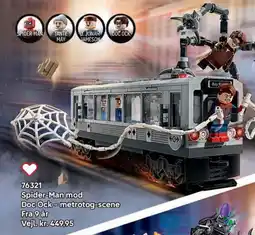 Lego Spider-Man mod Doc Ock-metrotog-scene tilbud