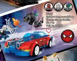 Lego Spider-Mans racerbil og Venom Green Goblin tilbud