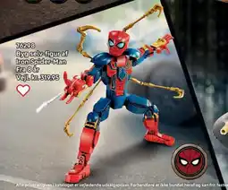 Lego Byg selv-figur af Iron Spider-Man tilbud