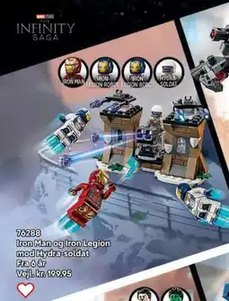 Lego Iron Man og Iron Legion mod Hydra-soldat tilbud