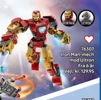 Lego Iron Man-mech mod Ultron tilbud