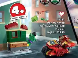 Lego Iron Man med motorcykel og Hulk tilbud