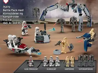 Lego Battle Pack med klonsoldater og kampdroider tilbud