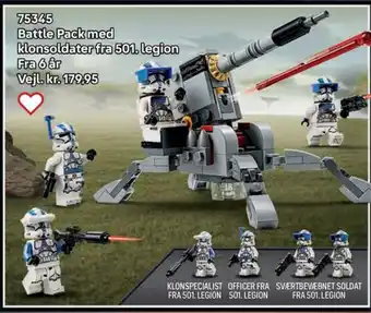 Lego Battle Pack med klonsoldater fra 501. legion tilbud