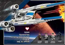 Lego Oprørernes U-wing-stjernejager tilbud