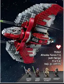 Lego Ahsoka Tanos T-6 jedi-færge tilbud
