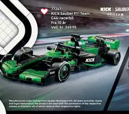 Lego KICK Sauber F1® Team C44-racerbil tilbud