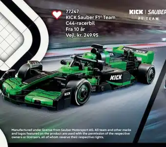 Lego KICK Sauber F1® Team C44-racerbil tilbud