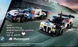 Lego BMW M4 GT3 og BMW M Hybrid V8-racerbiler tilbud