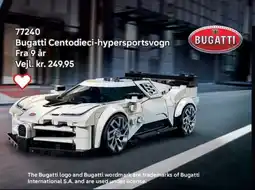Lego Bugatti Centodieci-hypersportsvogn tilbud