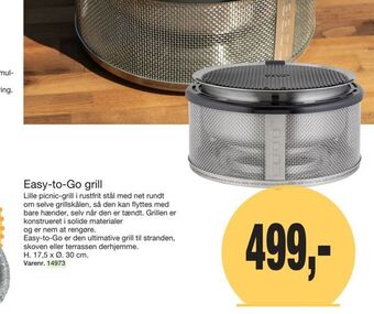 Harald Nyborg Easy-to-Go grill tilbud