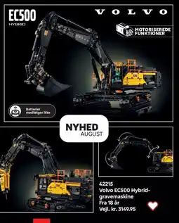 Lego Volvo EC500 Hybrid- gravemaskine tilbud