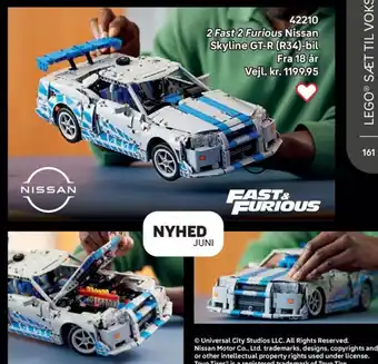Lego 2 Fast 2 Furious Nissan Skyline GT-R (R34)-bil tilbud