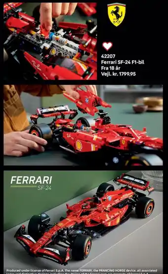 Lego Ferrari SF-24 F1-bil tilbud