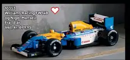 Lego Williams Racing FW14B og Nigel Mansell tilbud