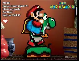 Lego Super Mario World Mario og Yoshi tilbud