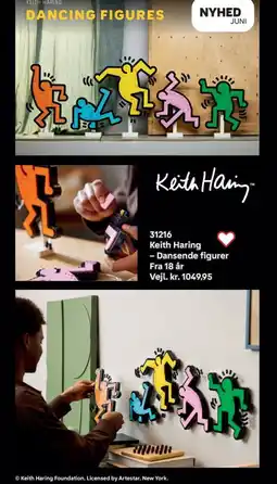 Lego Keith Haring - Dansende figurer tilbud