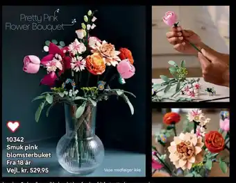 Lego Smuk pink blomsterbuket tilbud