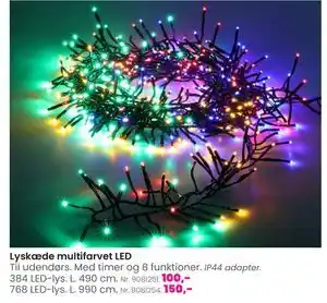 Hi five Lyskæde multifarvet LED tilbud