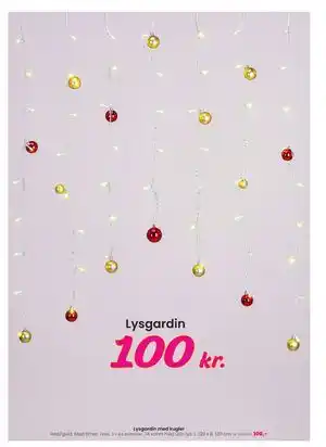Hi five Lysgardin med kugler, DKK 100 tilbud