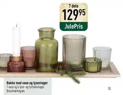 Imerco Bakke med vase og lysestager, DKK 129.95 tilbud