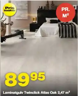 Bauhaus Laminatgulv twinclick atlas oak 2,47 m² tilbud