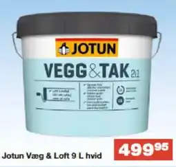 Bauhaus JOTUN Væg & loft 9 l hvid tilbud