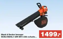 Bauhaus Black & decker løvsuger bcblv3625l1-qw 36v 2.5ah m/batte tilbud