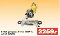 Bauhaus Dewalt geringssav 216 mm 1300w m. udtræk dws773 tilbud