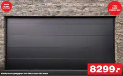 Bauhaus Nordic Home garageport sort 240x212 cm inkl. motor tilbud