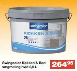Bauhaus SWINGCOLOR Køkken & bad vægmaling hvid tilbud