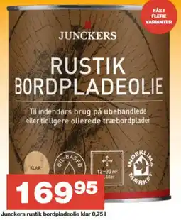 Bauhaus JUNCKERS Rustik bordpladeolie klar tilbud