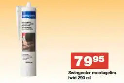 Bauhaus SWINGCOLOR Montagelim hvid tilbud