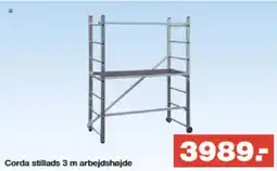 Bauhaus Corda stillads 3 m arbejdshøjde tilbud