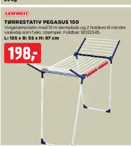 jem & fix Leifheit Tørrestativ Pegasus 150 tilbud