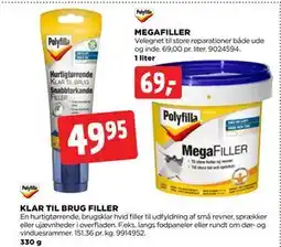 jem & fix KLAR TIL BRUG FILLER, DKK 49.95 tilbud