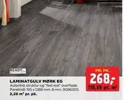 jem & fix LAMINATGULV MØRK EG, DKK 268 tilbud