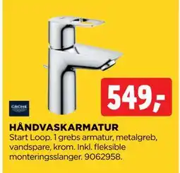 jem & fix HÅNDVASKARMATUR, DKK 549 tilbud
