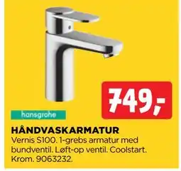 jem & fix HÅNDVASKARMATUR, DKK 749 tilbud