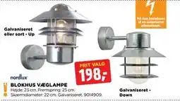 jem & fix BLOKHUS VÆGLAMPE, DKK 198 tilbud