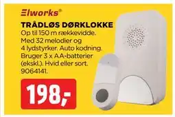 jem & fix TRÅDLØS DØRKLOKKE, DKK 198 tilbud