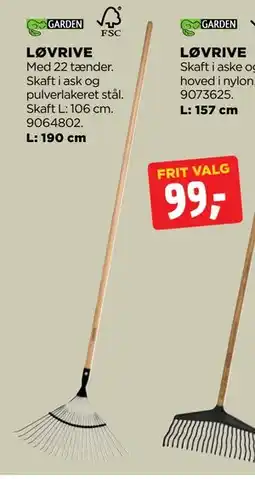 jem & fix LØVRIVE, DKK 99 tilbud