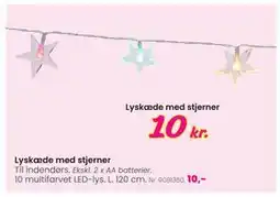 Hi five Lyskæde med stjerner, DKK 10 tilbud