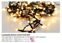Hi five Lyskæde ekstra varm hvid LED tilbud