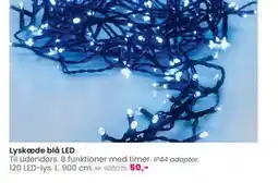 Hi five Lyskæde blå LED, DKK 50 tilbud