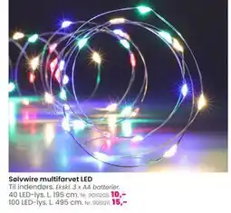 Hi five Sølvwire multifarvet LED tilbud