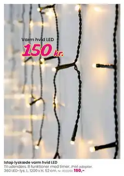 Hi five Istap lyskæde varm hvid LED, DKK 150 tilbud