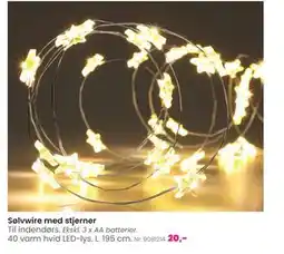 Hi five Sølvwire med stjerner, DKK 20 tilbud